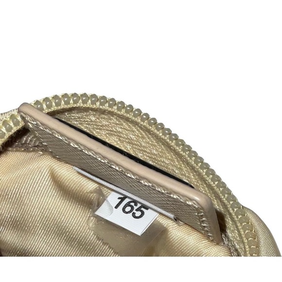 Prada Cosmetic Pouch Bag  Cream Nylon - Picture 8 of 15